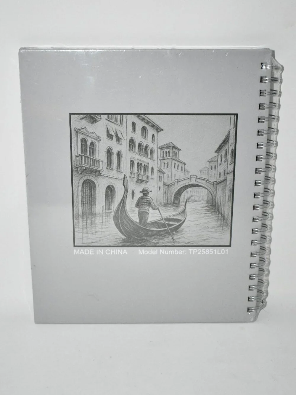 SuFly Toned Gray Sketchbook, 8.5 x 11, Spiral Drawing Pad, 60 Sheets, NWT